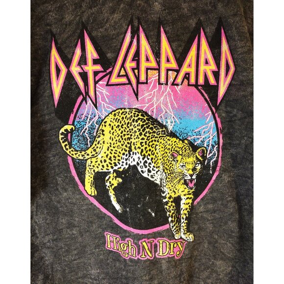 Def Leppard High N Dry Gray Crew Neck Pullover Sweatshirt Men's  2XL - Picture 3 of 7